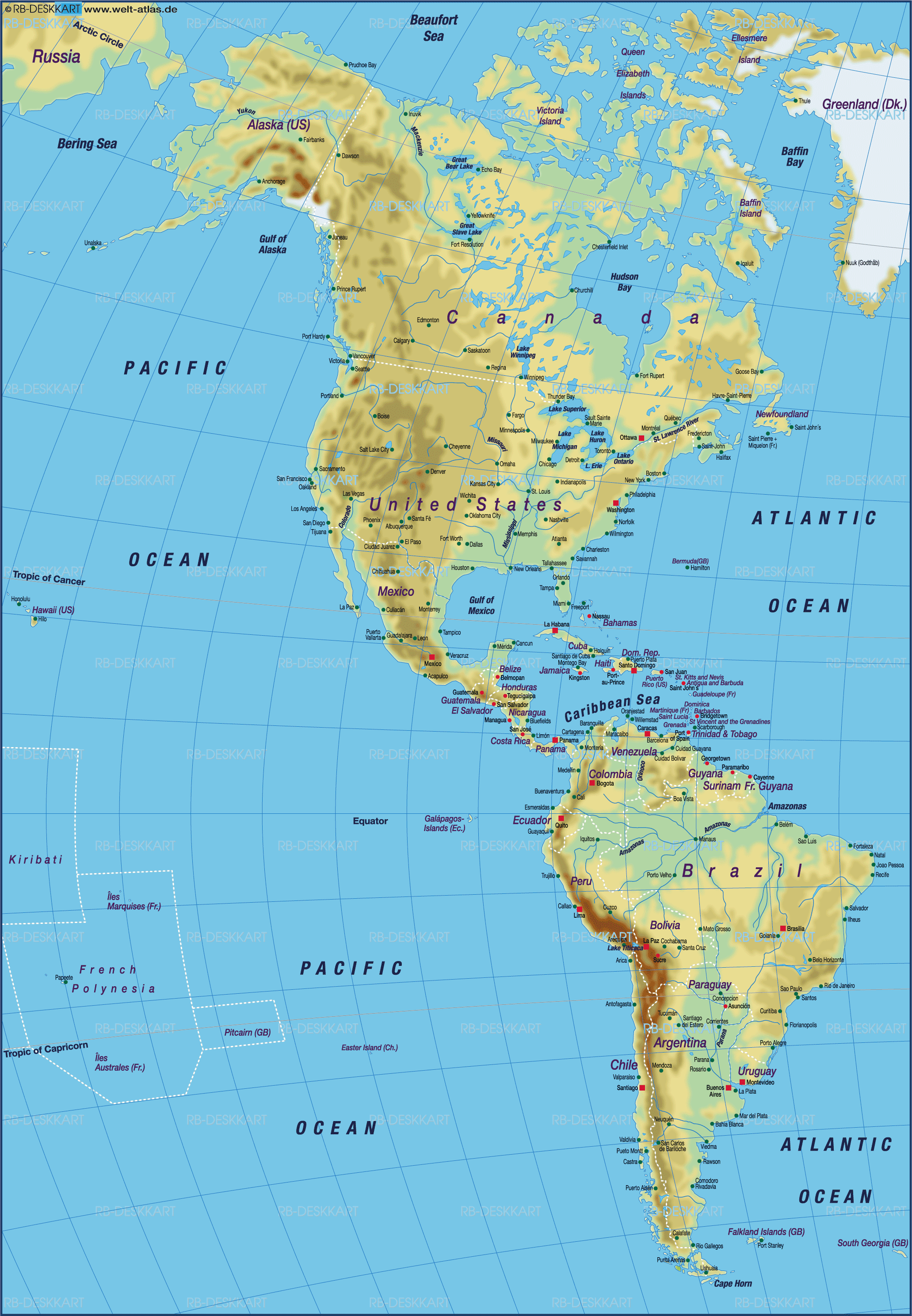 Map Of Americas