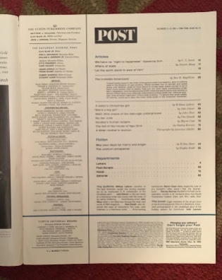 Table of Contents, SEP, 12/21/1963